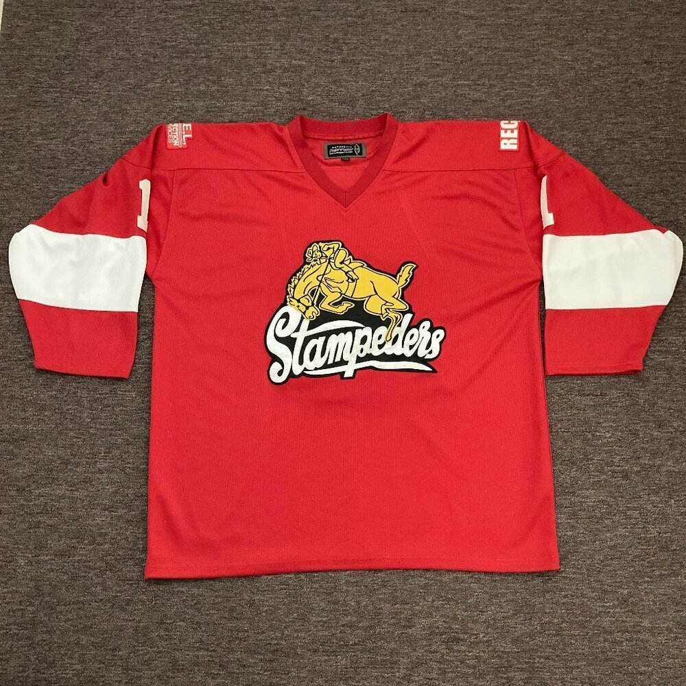 Harrow Sports Stampeders Jersey Men's Size XXL Red Horse‎ #1